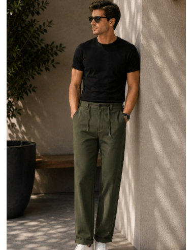 Erkek Relax Fit Kumaş Pantolon